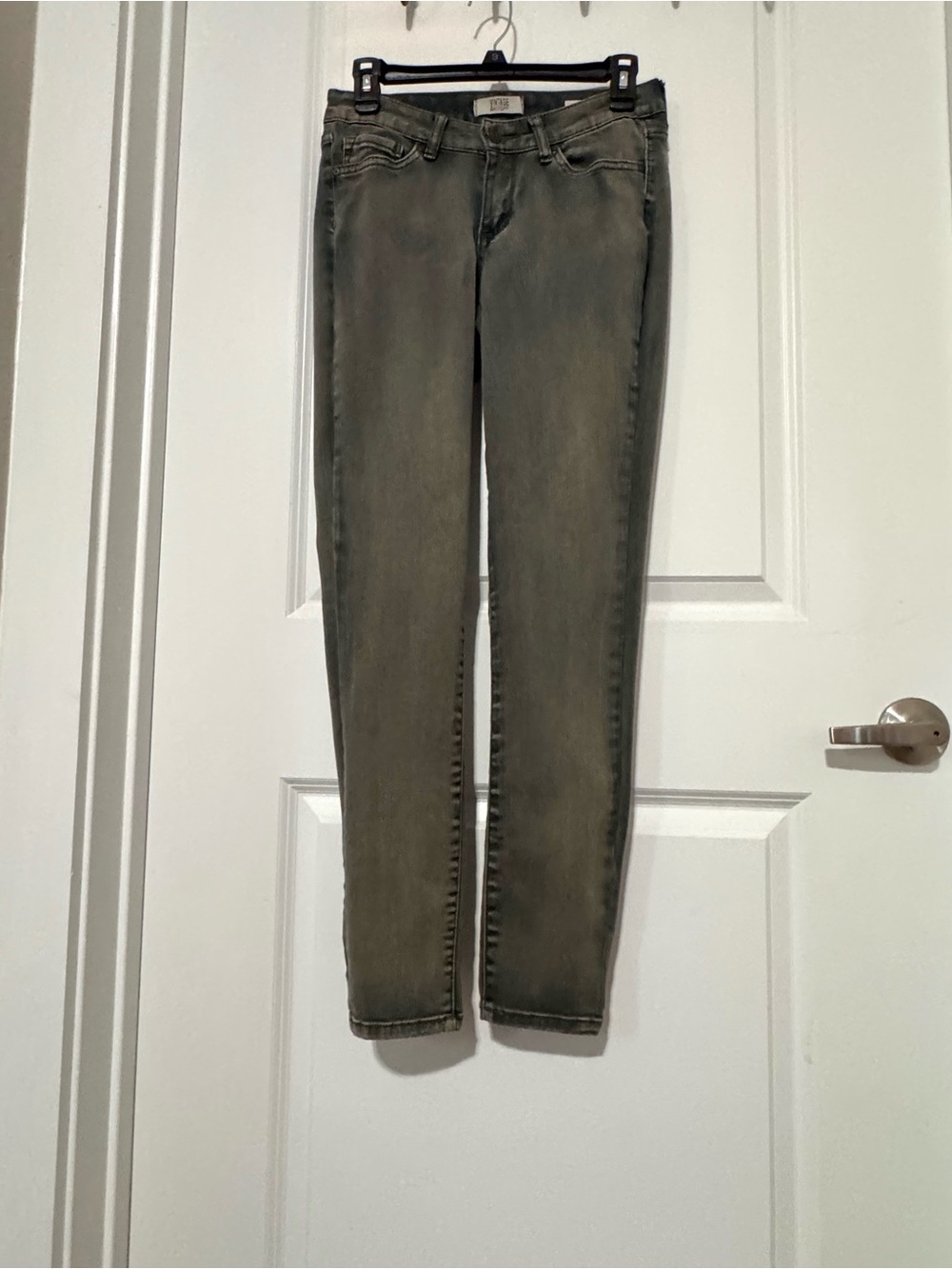 Vintage American Blues BOHO  Skinny Jeans in Olive/Grey